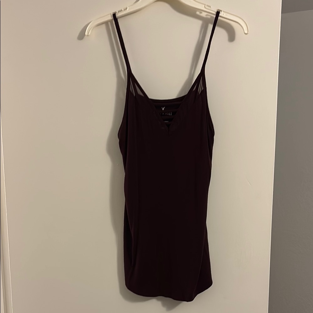 American Eagle Outfitters Maroon Strappy Camisole